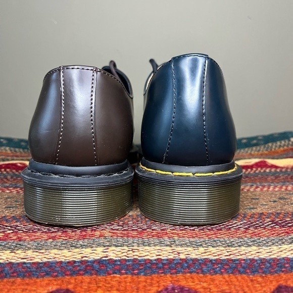 Doc Martens Mis Matched Funky Y2K Leather Brown Blue Loafer Lace Up Shoe Men 11 main image 9